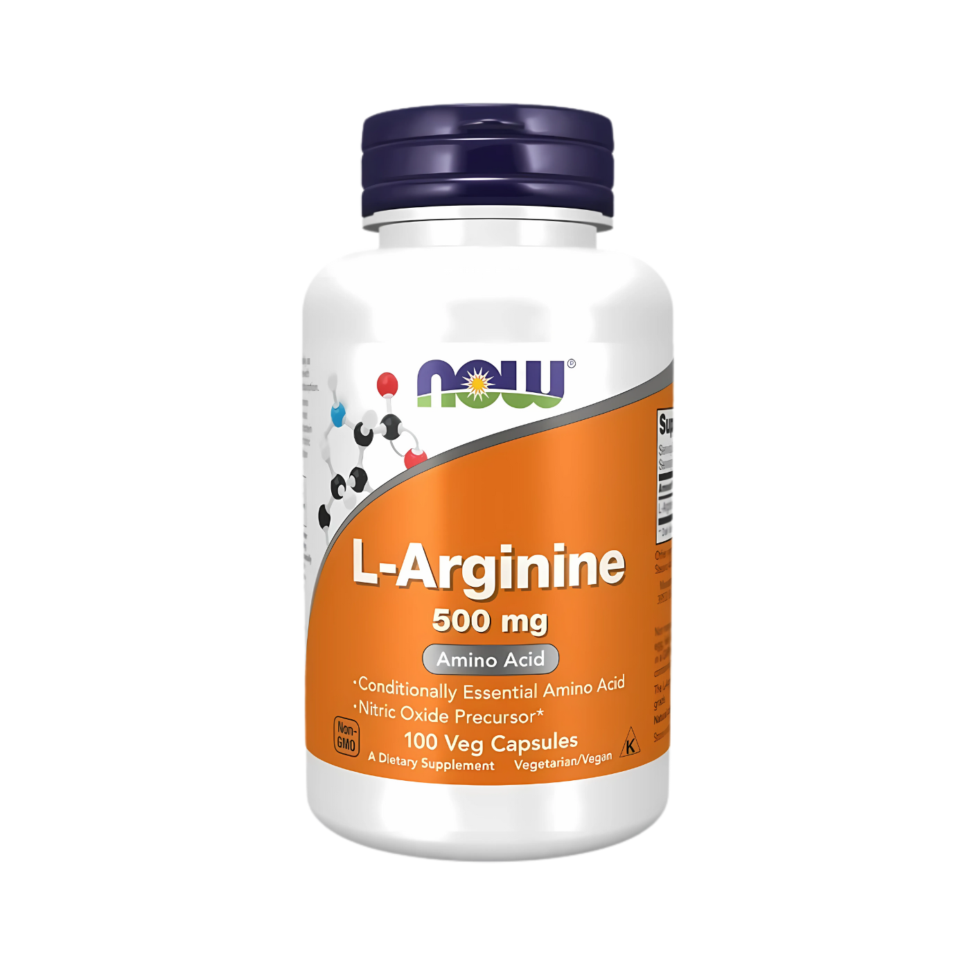 Now L-Arginine 500mg 100 Veg Caps