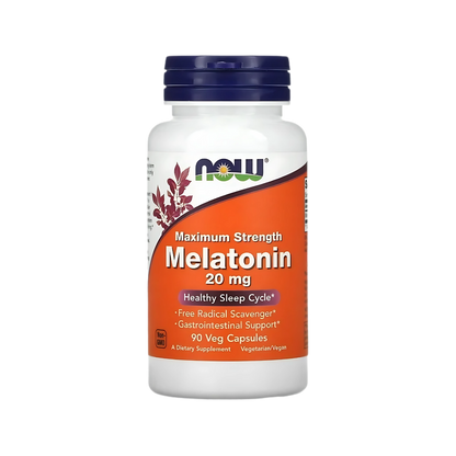 Now Melatonin 10, 20 mg 90pcs, 100pcs Veg Capsules