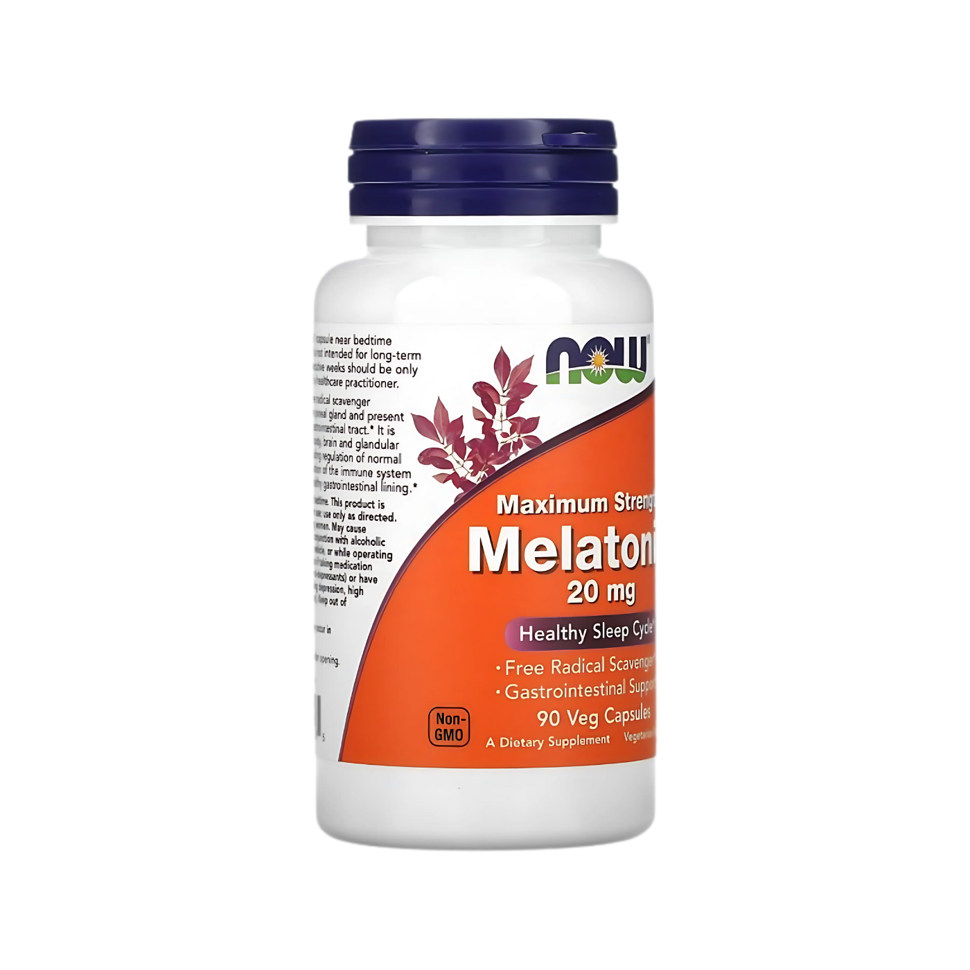 Now Melatonin 10, 20 mg 90pcs, 100pcs Veg Capsules