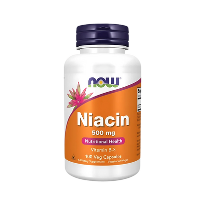 Now Niacin 500 mg Vitamin B3 100 Veg Caps