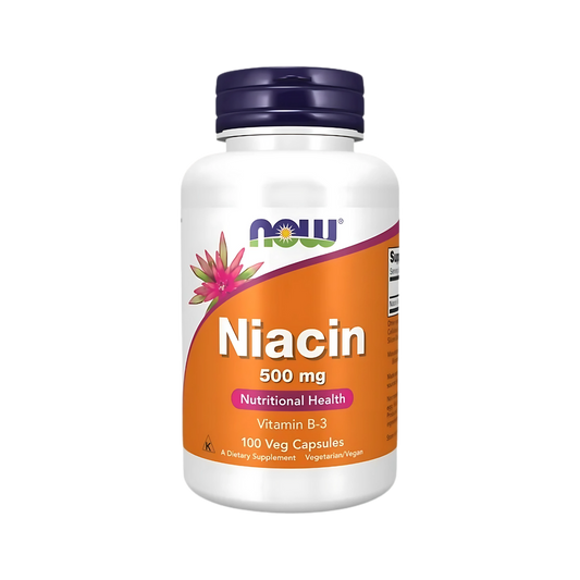 Now Niacin 500 mg Vitamin B3 100 Veg Caps