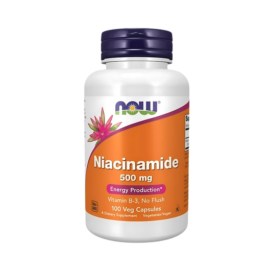Now Niacinamide 500 mg Vitamin B3, No Flush 100 Veg Caps