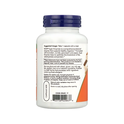 Now Super Enzymes 90, 180 Capsules