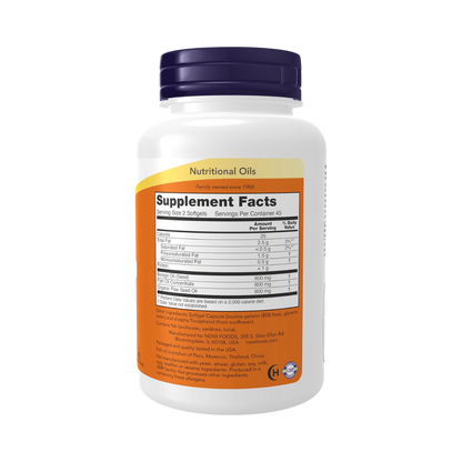 Now Super Omega 3-6-9 Plus Borage & Flax Seed Oils 90 Softgels