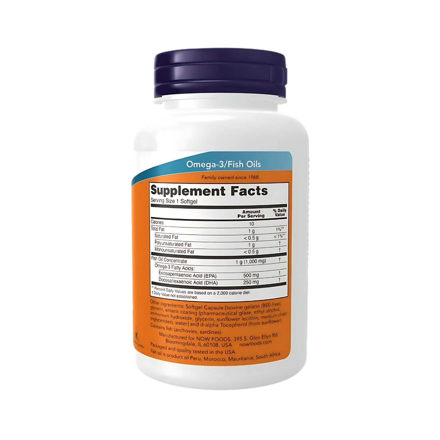Now Ultra Omega-3 500 EPA / 250 DHA 90 Softgels
