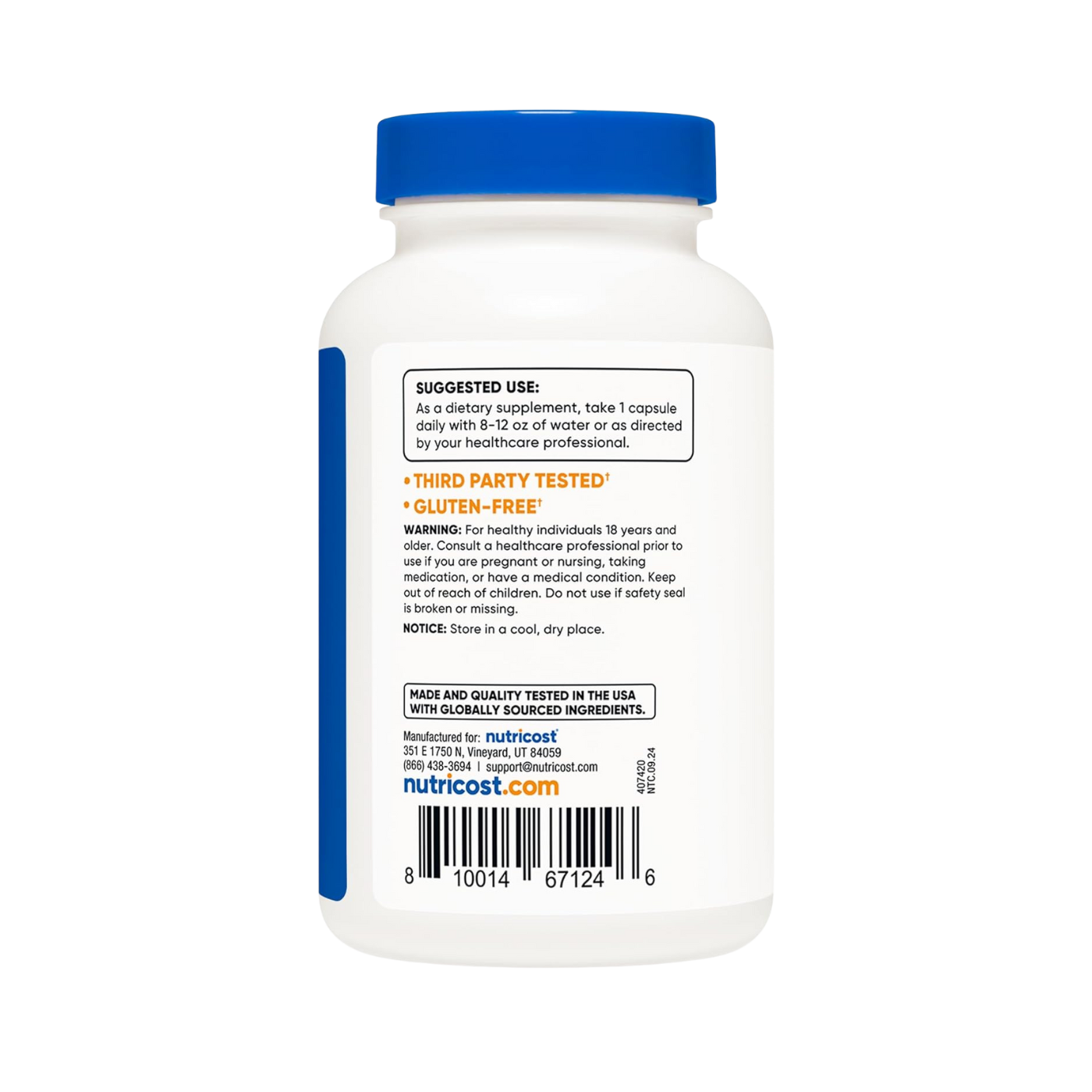 Nutricost L-Arginine L-Citrulline Complex 750mg, 120 Capsules - Non-GMO