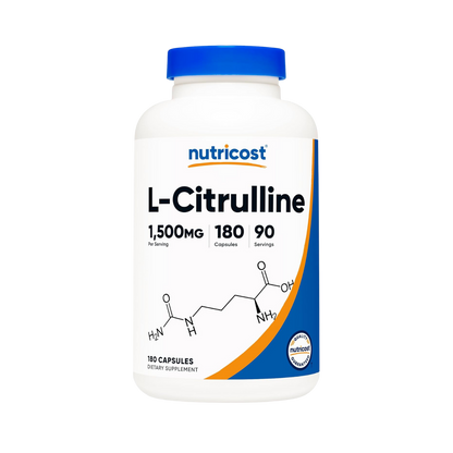 Nutricost L-Citrulline 1500mg 180 Capsules