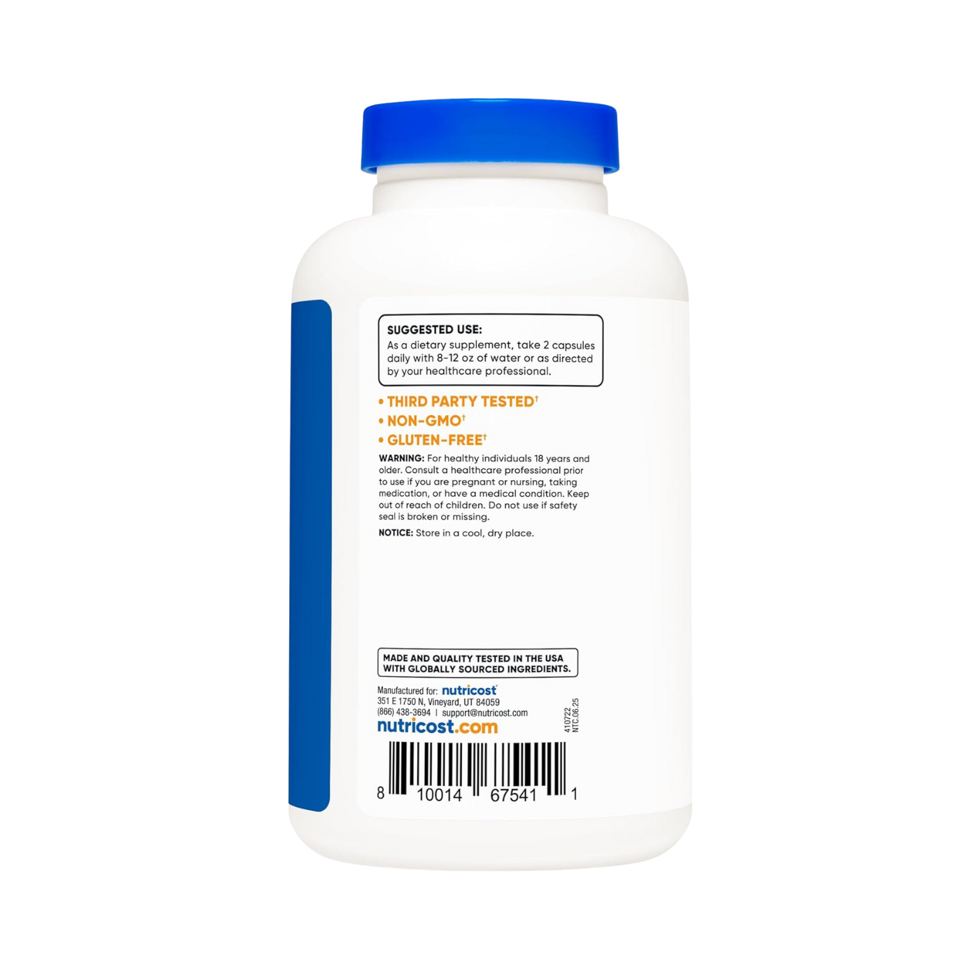 Nutricost L-Citrulline 1500mg 180 Capsules