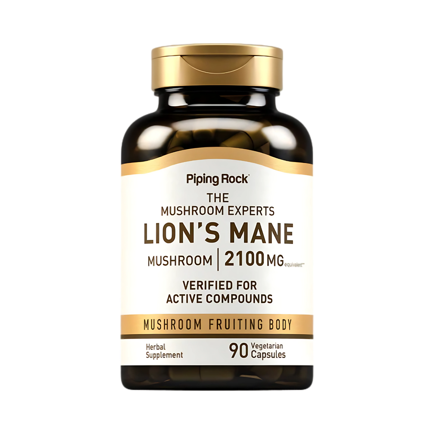 Piping Rock The Mushroom Experts Lion's Mane 2100 mg Veg Caps
