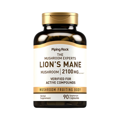 Piping Rock The Mushroom Experts Lion's Mane 2100 mg Veg Caps