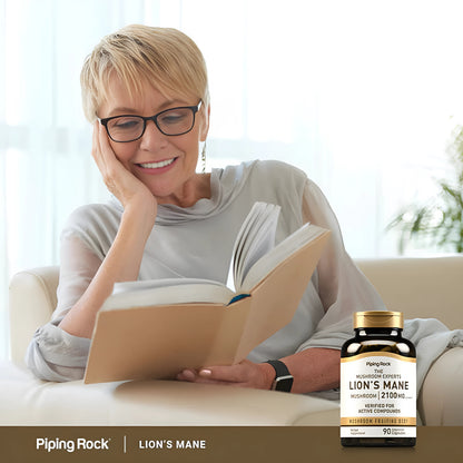 Piping Rock The Mushroom Experts Lion's Mane 2100 mg Veg Caps