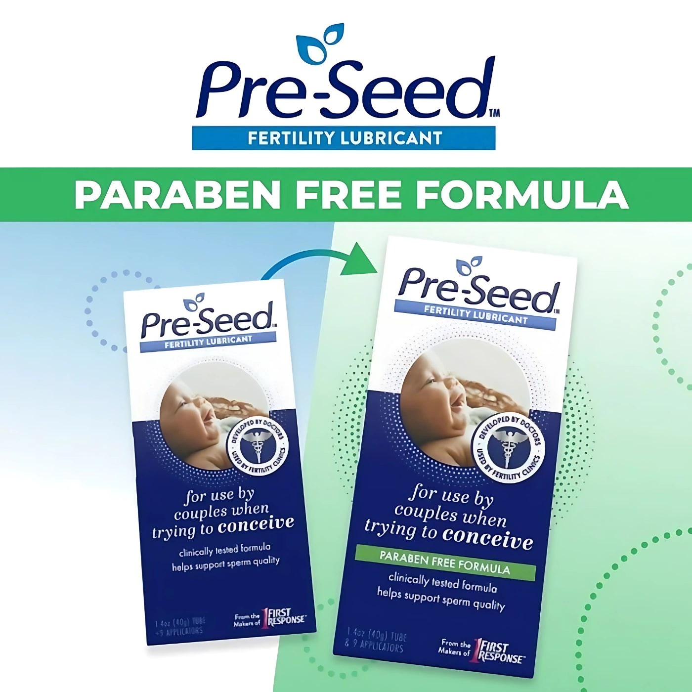 Pre-Seed Fertility Lubrricant 40g each tube 9 Applicators