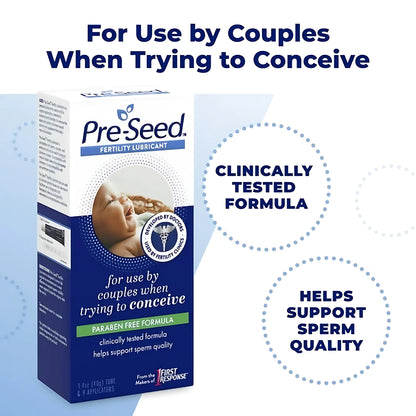 Pre-Seed Fertility Lubrricant 40g each tube 9 Applicators