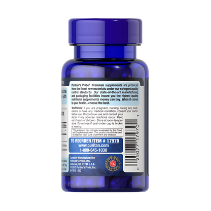 Puritan's Pride L-Glutathione (Reduced) 500 mg Tri-Peptide AntiOxident 30 Caps