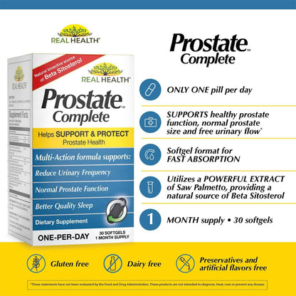 Real Health Prostate Complete Support 30 Softgels