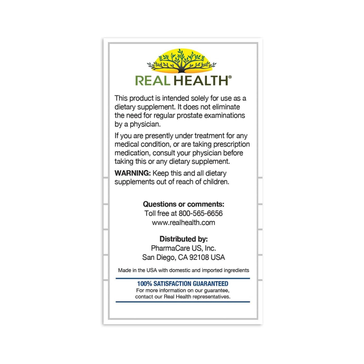 Real Health Prostate Complete Support 30 Softgels