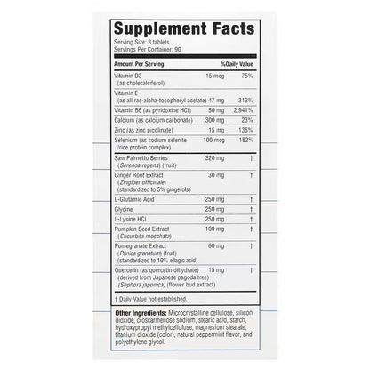 Real Health, The Prostate Formula with Saw Palmetto, 270 Tablets