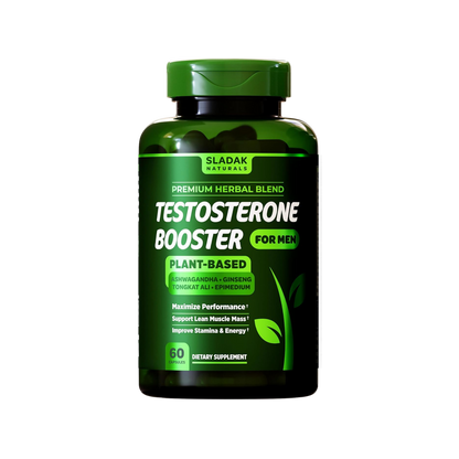 Sladak Naturals Testosterone Booster 60 Capsules (1 month), 120 Capsules (2 month)