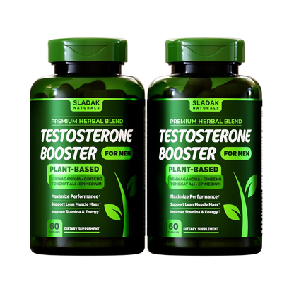 Sladak Naturals Testosterone Booster 60 Capsules (1 month), 120 Capsules (2 month)