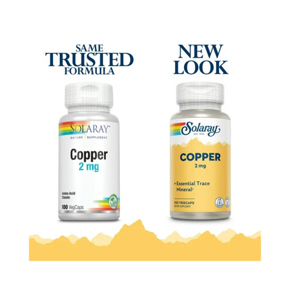 Solaray Copper 2 mg 100 Veg Caps