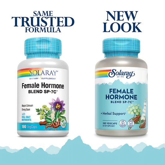 Solaray Female Hormone Blend SP-7C Herbal Support Veg Caps