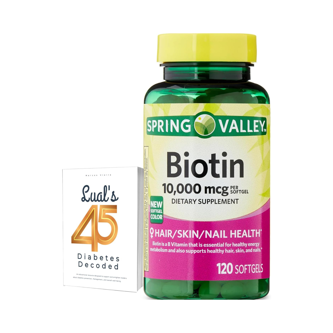 Spring Valley Biotin (10,000 mcg) – 120 softgel
