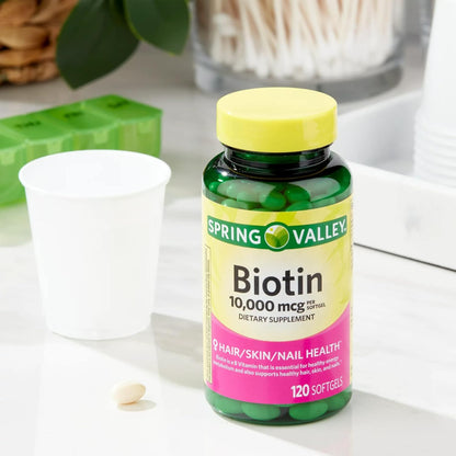 Spring Valley Biotin (10,000 mcg) – 120 softgel