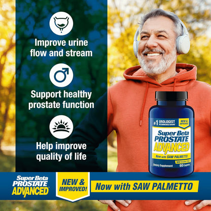Super Beta Prostate Advanced + Saw Palmetto 60 Caplets