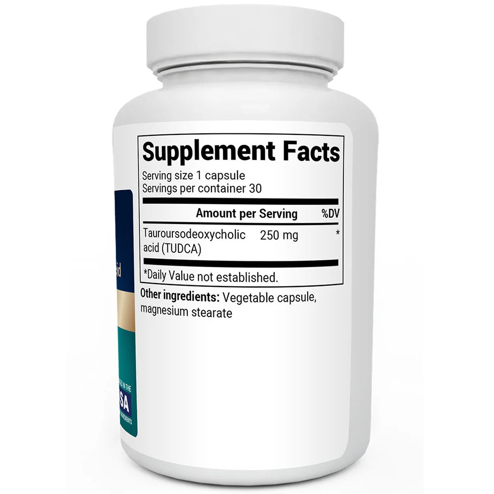 Dr. Berg TUDCA 250 mg – Liver, Gallbladder & Digestive Support, 30 Vegetable Capsules