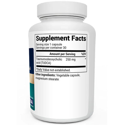 Dr. Berg TUDCA 250 mg – Liver, Gallbladder & Digestive Support, 30 Vegetable Capsules