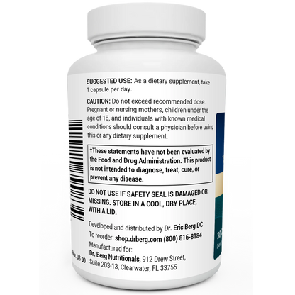 Dr. Berg TUDCA 250 mg – Liver, Gallbladder & Digestive Support, 30 Vegetable Capsules