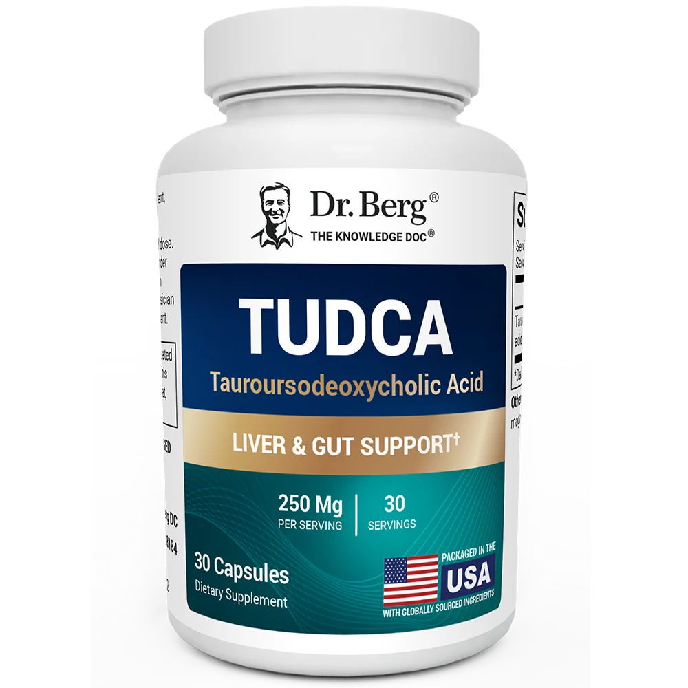 Dr. Berg TUDCA 250 mg – Liver, Gallbladder & Digestive Support, 30 Vegetable Capsules