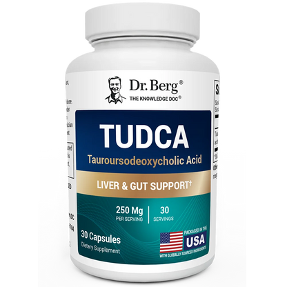 Dr. Berg TUDCA 250 mg – Liver, Gallbladder & Digestive Support, 30 Vegetable Capsules
