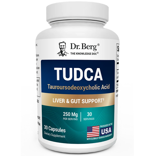 Dr. Berg TUDCA 250 mg – Liver, Gallbladder & Digestive Support, 30 Vegetable Capsules