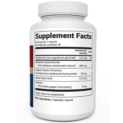 Dr. Berg Berberine with Ceylon Cinnamon – 1200 mg, 60 Capsules