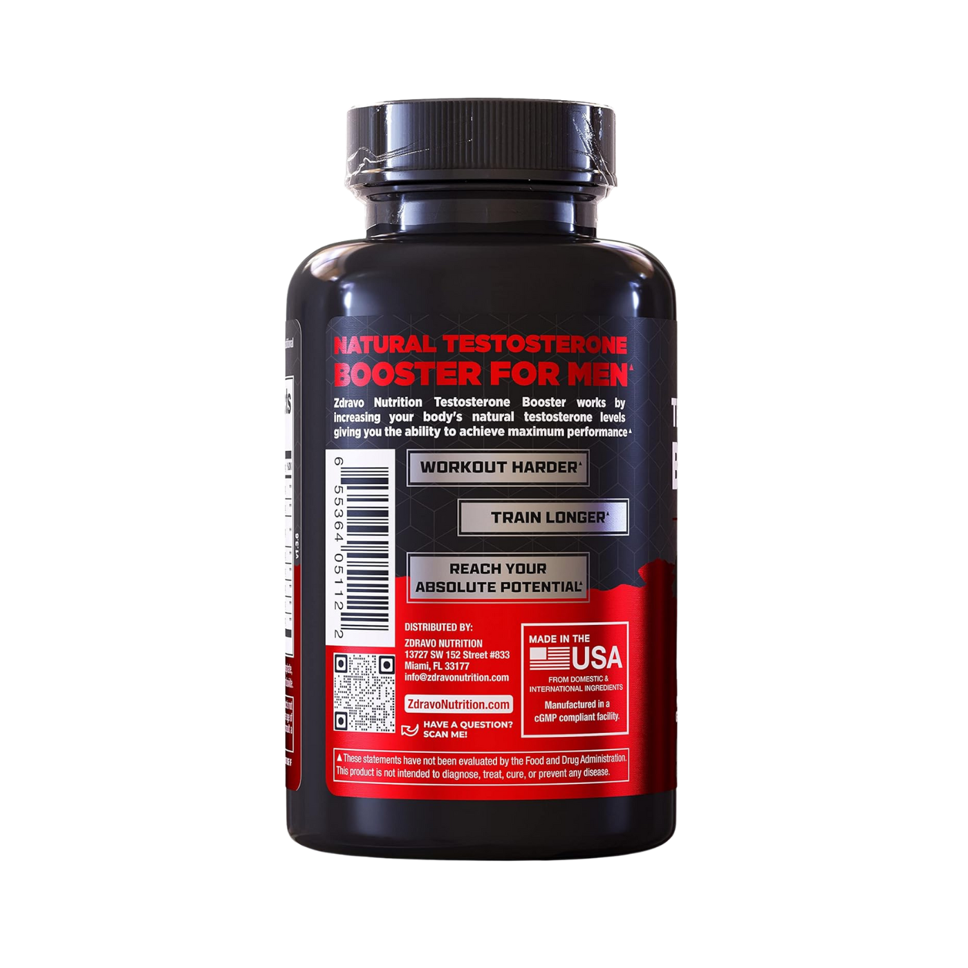 Zdravo Nutrition Testosterone Booster (60, 120 capsules)