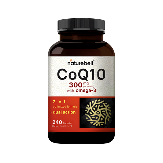 NatureBell CoQ10 with Omega-3 300 mg 240 Capsules