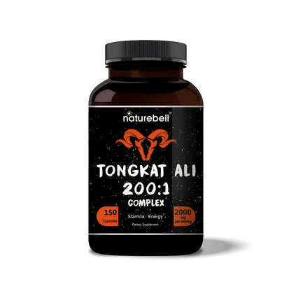 NatureBell Tongkat Ali 200:1 Complex 2000 mg 150 Capsules