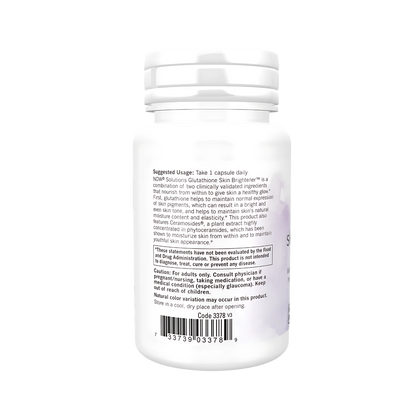 now Solutions Glutathione Skin Brightener with Ceramosides 30 Veg Caps
